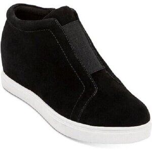 Aqua College Women's Glady Suede High Top Athletic Sneakers Black Size US 7.5M